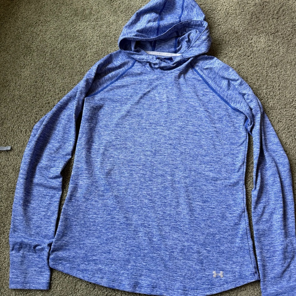 Under Armour Blue Heathered Athletic Top